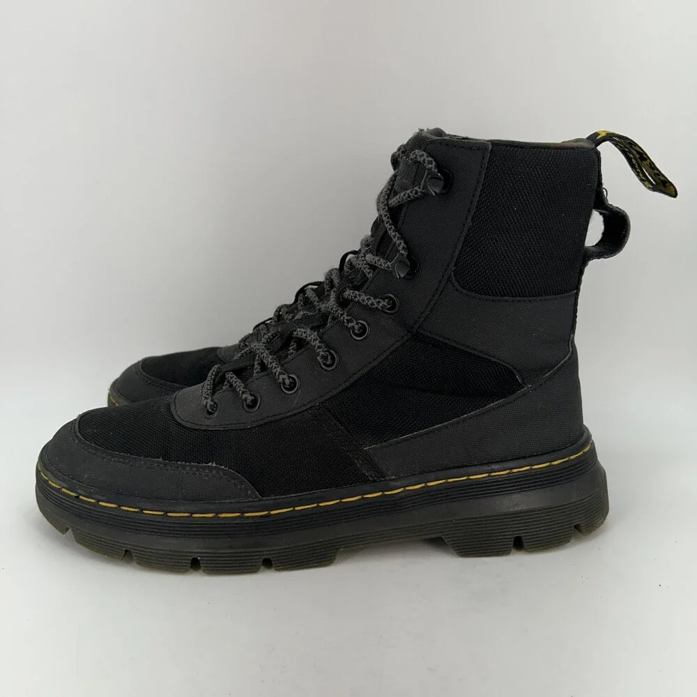 Dr. Martens Combs Tech Boots Mens Size 9 Poly Nylon Combat Ankle Lace Up
